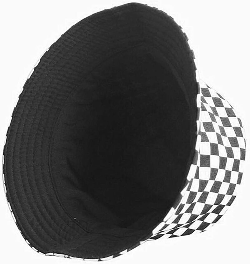 EYBF Flower Reversible Bucket Hat Cotton Summer Travel Beach Sun Hats Emboridery for Women Men - Image 4